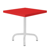 Schaffner Säntis Table d'appoint rabattable 50x50cm Blanc 90 Rouge 30 
