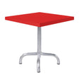 Schaffner Säntis Table d'appoint rabattable 50x50cm Galvanisé à chaud 02 Rouge 30 