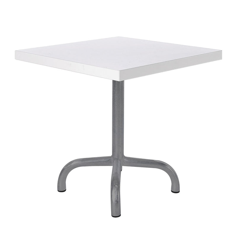 Schaffner Säntis Table d'appoint rabattable 50x50cm Graphite 73 Blanc 90 