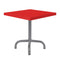 Schaffner Säntis Table d'appoint rabattable 50x50cm Graphite 73 Rouge 30 