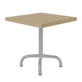 Schaffner Säntis Table d'appoint rabattable 50x50cm Gris Argent 78 Marron Pastel 83 