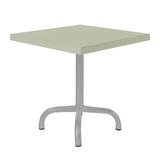Schaffner Säntis Table d'appoint rabattable 50x50cm Gris Argent 78 Vert Pastel 64 