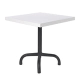Schaffner Säntis Table d'appoint rabattable 50x50cm Noir 91 Blanc 90 