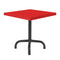 Schaffner Säntis Table d'appoint rabattable 50x50cm Noir 91 Rouge 30 