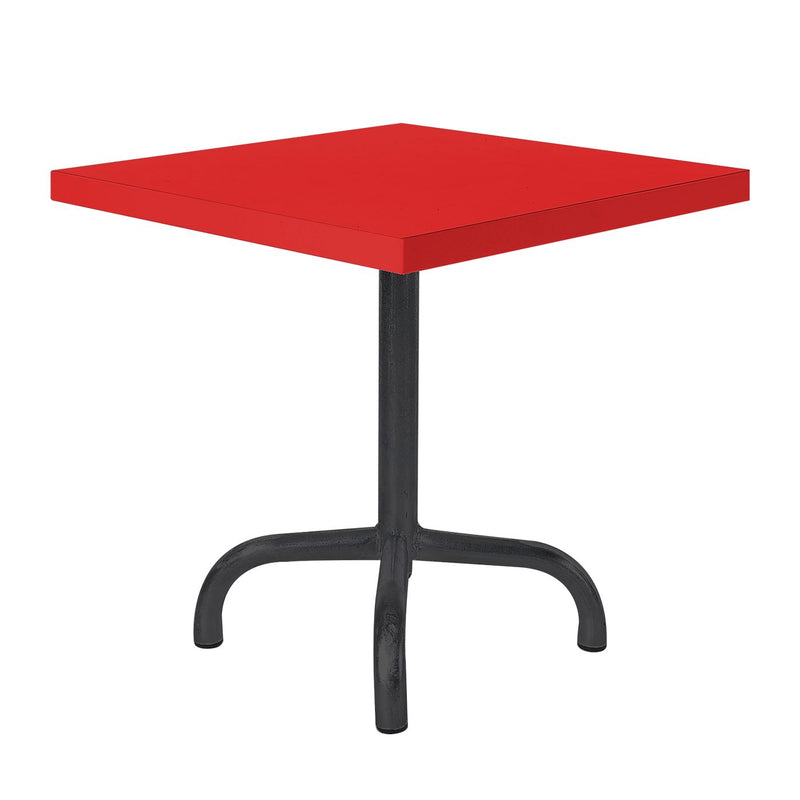 Schaffner Säntis Table d'appoint rabattable 50x50cm Noir 91 Rouge 30 