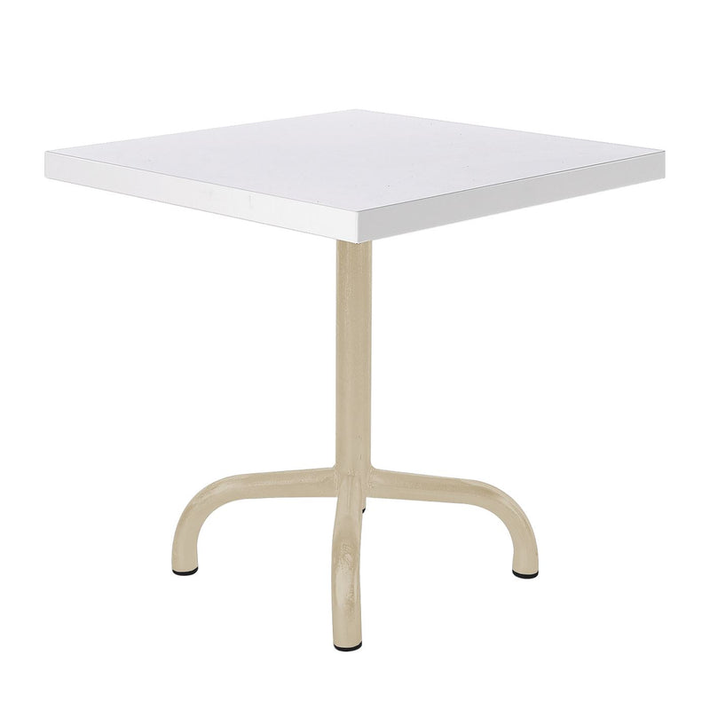 Schaffner Säntis Table d'appoint rabattable 50x50cm Sable Pastel 15 Blanc 90 