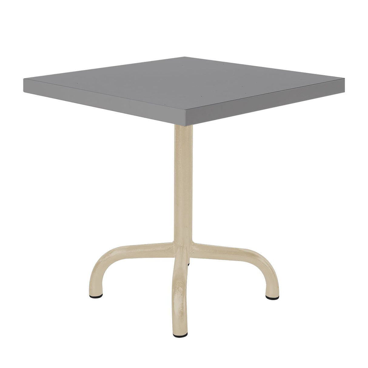 Schaffner Säntis Table d'appoint rabattable 50x50cm Sable Pastel 15 Gris Argent 78 