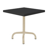 Schaffner Säntis Table d'appoint rabattable 50x50cm Sable Pastel 15 Noir 91 