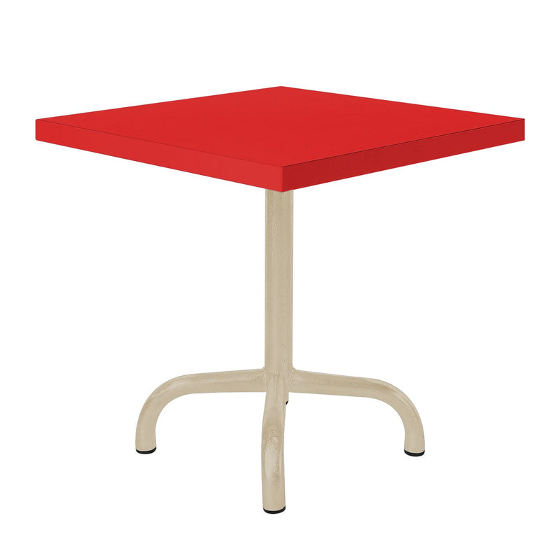 Schaffner Säntis Table d'appoint rabattable 50x50cm Sable Pastel 15 Rouge 30 
