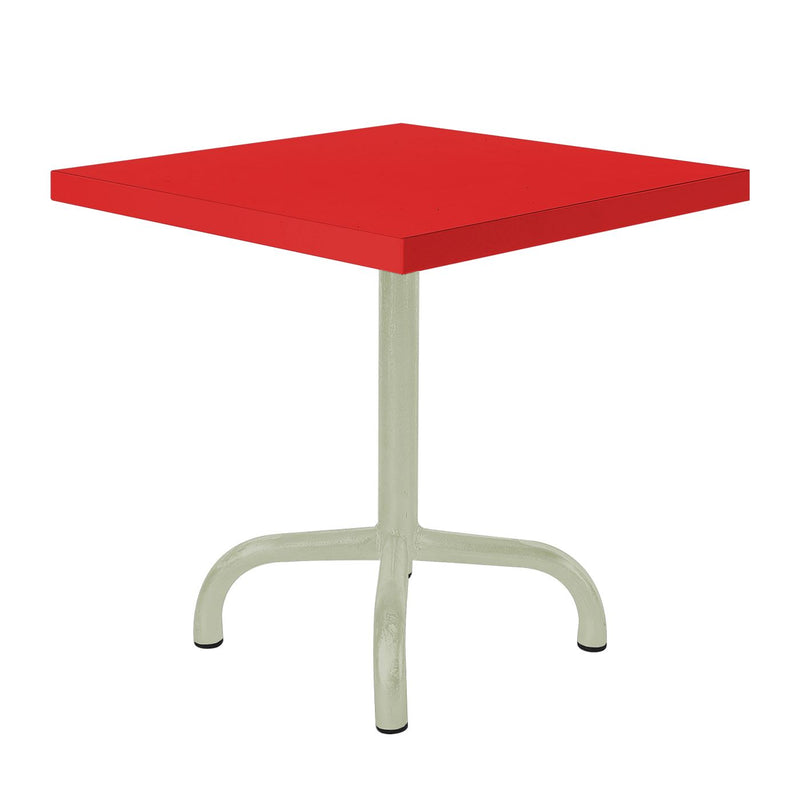 Schaffner Säntis Table d'appoint rabattable 50x50cm Vert Pastel 64 Rouge 30 