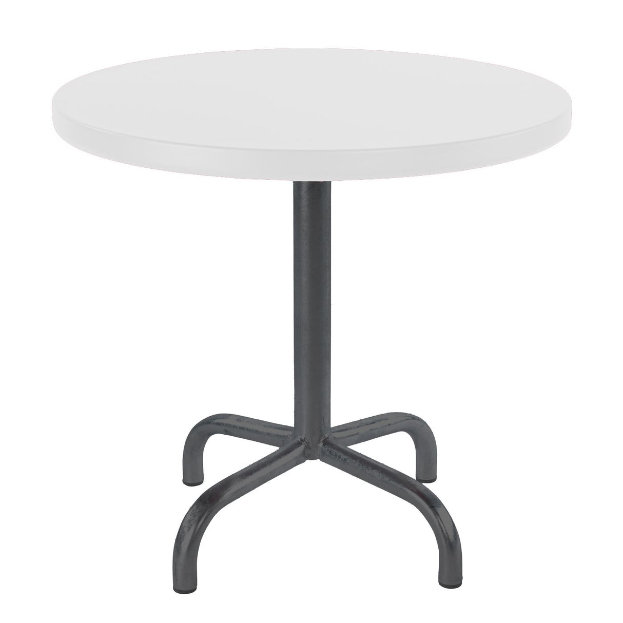 Schaffner Säntis Table d'appoint rabattable ronde Ø54cm Anthracite 77 Blanc 90 