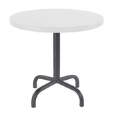 Schaffner Säntis Table d'appoint rabattable ronde Ø54cm Anthracite 77 Blanc 90 
