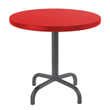 Schaffner Säntis Table d'appoint rabattable ronde Ø54cm Anthracite 77 Rouge 30 