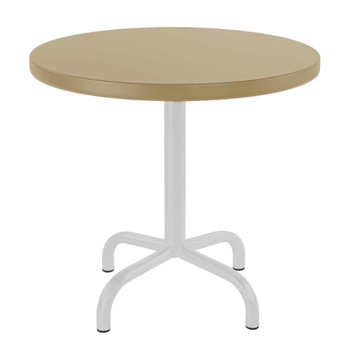 Schaffner Säntis Table d'appoint rabattable ronde Ø54cm Blanc 90 Marron Pastel 83 
