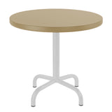 Schaffner Säntis Table d'appoint rabattable ronde Ø54cm Blanc 90 Marron Pastel 83 