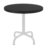 Schaffner Säntis Table d'appoint rabattable ronde Ø54cm Blanc 90 Noir 91 