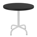 Schaffner Säntis Table d'appoint rabattable ronde Ø54cm Blanc 90 Noir 91 