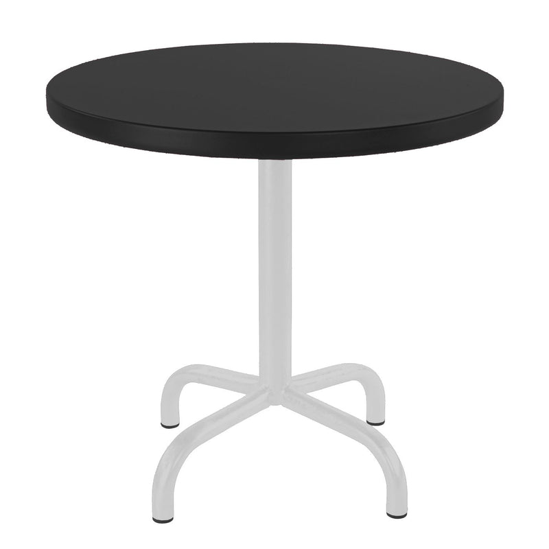Schaffner Säntis Table d'appoint rabattable ronde Ø54cm Blanc 90 Noir 91 