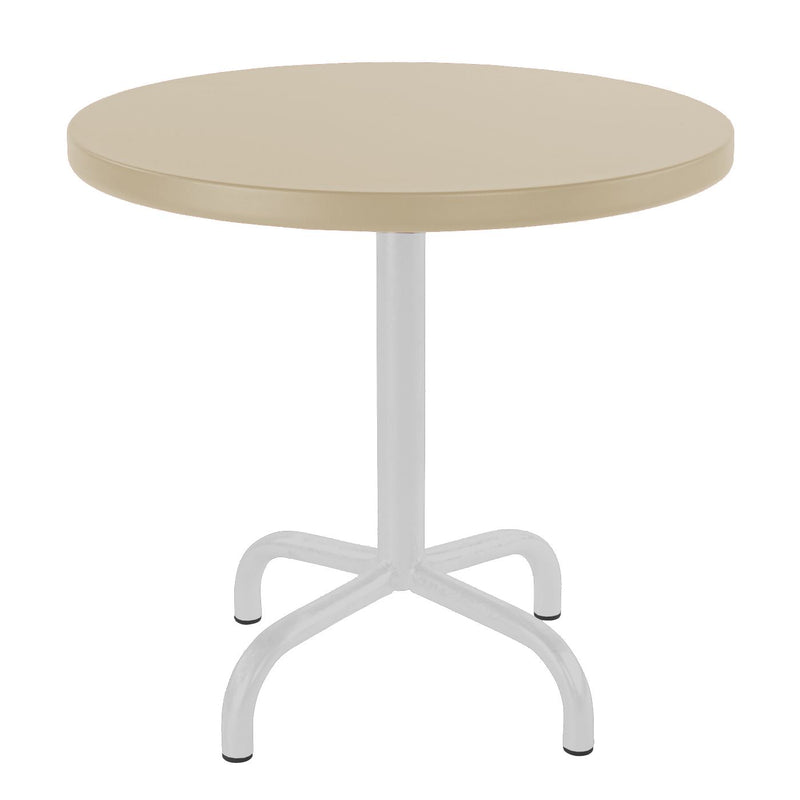 Schaffner Säntis Table d'appoint rabattable ronde Ø54cm Blanc 90 Sable Pastel 15 