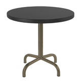 Schaffner Säntis Table d'appoint rabattable ronde Ø54cm Champagne 85 Anthracite 77 