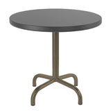 Schaffner Säntis Table d'appoint rabattable ronde Ø54cm Champagne 85 Graphite 73 