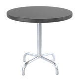 Schaffner Säntis Table d'appoint rabattable ronde Ø54cm Galvanisé à chaud 02 Graphite 73 