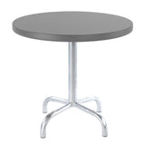 Schaffner Säntis Table d'appoint rabattable ronde Ø54cm Galvanisé à chaud 02 Gris Argent 78 