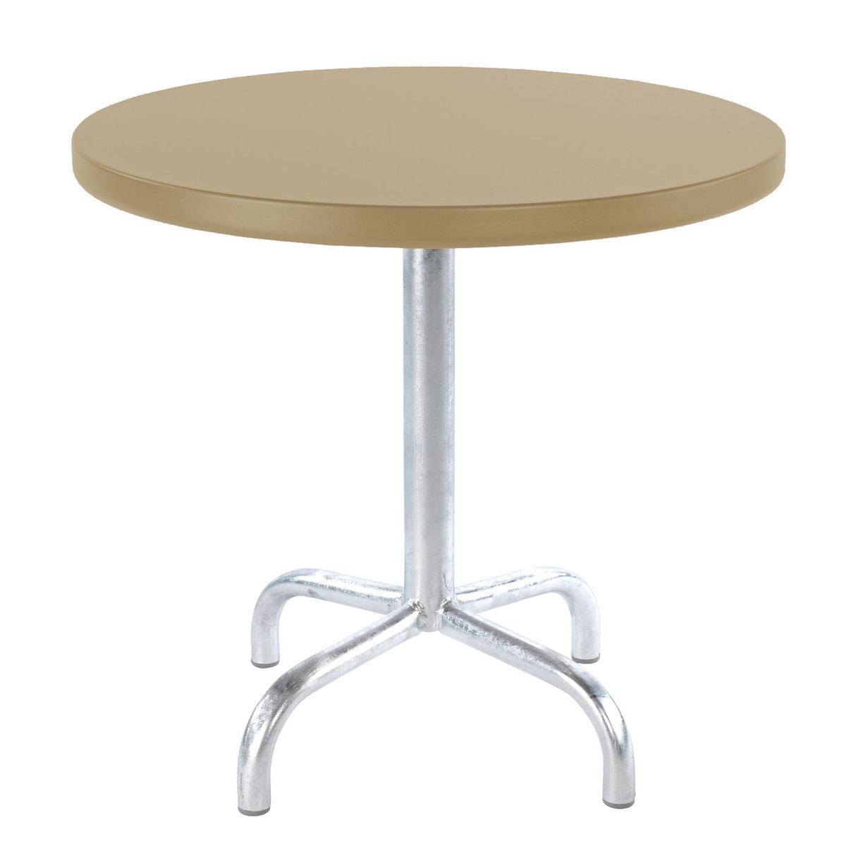 Schaffner Säntis Table d'appoint rabattable ronde Ø54cm Galvanisé à chaud 02 Marron Pastel 83 