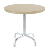 Schaffner Säntis Table d'appoint rabattable ronde Ø54cm Galvanisé à chaud 02 Sable Pastel 15 