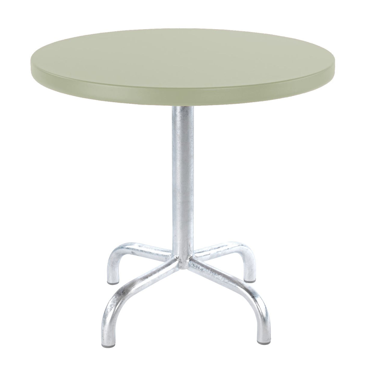 Schaffner Säntis Table d'appoint rabattable ronde Ø54cm Galvanisé à chaud 02 Vert Pastel 64 