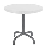 Schaffner Säntis Table d'appoint rabattable ronde Ø54cm Graphite 73 Blanc 90 