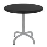 Schaffner Säntis Table d'appoint rabattable ronde Ø54cm Gris Argent 78 Noir 91 