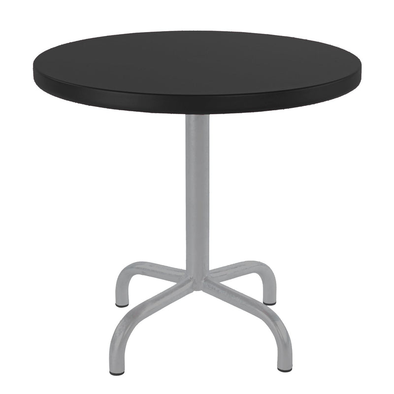 Schaffner Säntis Table d'appoint rabattable ronde Ø54cm Gris Argent 78 Noir 91 