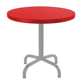 Schaffner Säntis Table d'appoint rabattable ronde Ø54cm Gris Argent 78 Rouge 30 