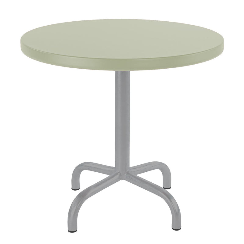 Schaffner Säntis Table d'appoint rabattable ronde Ø54cm Gris Argent 78 Vert Pastel 64 