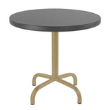 Schaffner Säntis Table d'appoint rabattable ronde Ø54cm Marron Pastel 83 Graphite 73 