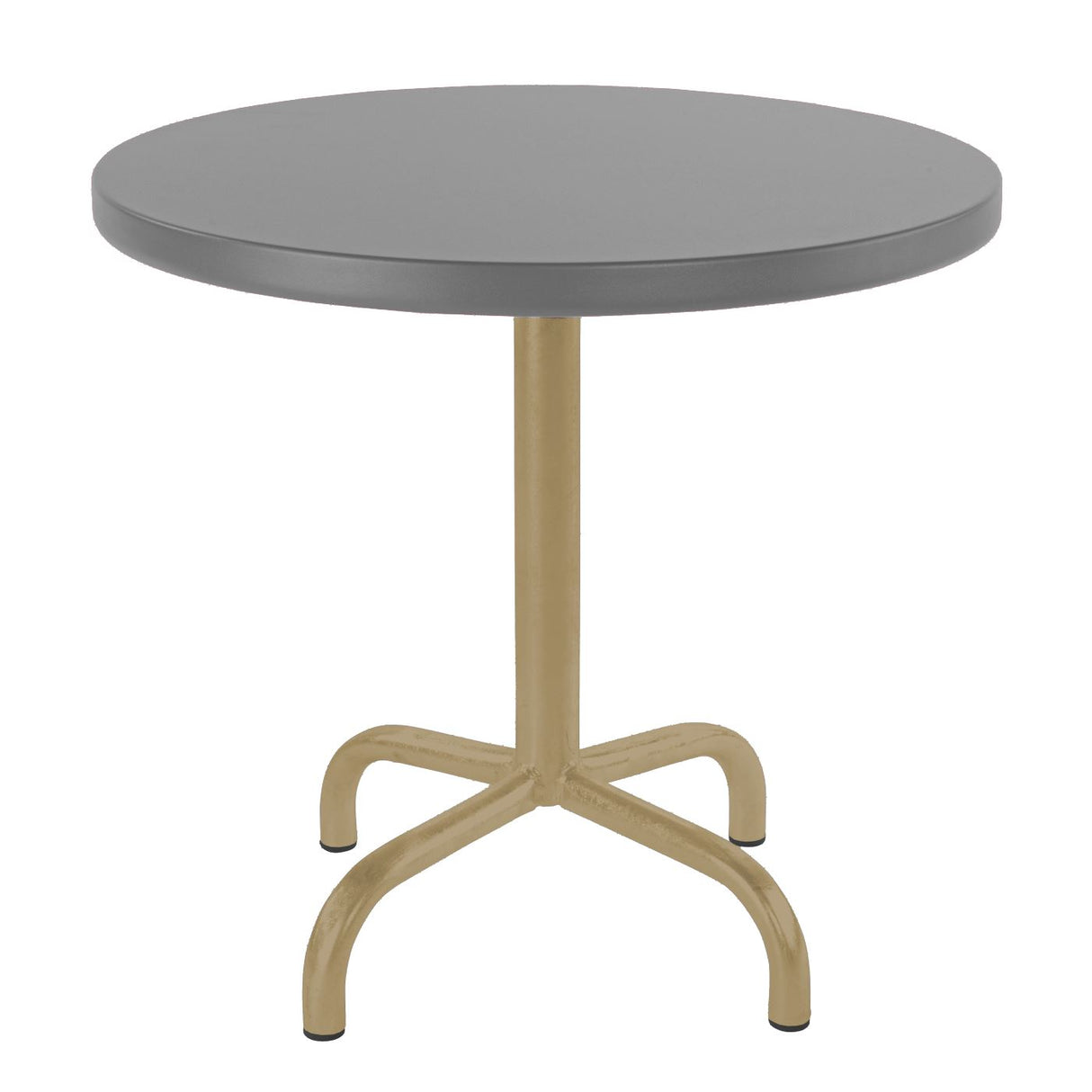 Schaffner Säntis Table d'appoint rabattable ronde Ø54cm Marron Pastel 83 Gris Argent 78 