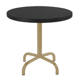 Schaffner Säntis Table d'appoint rabattable ronde Ø54cm Marron Pastel 83 Noir 91 