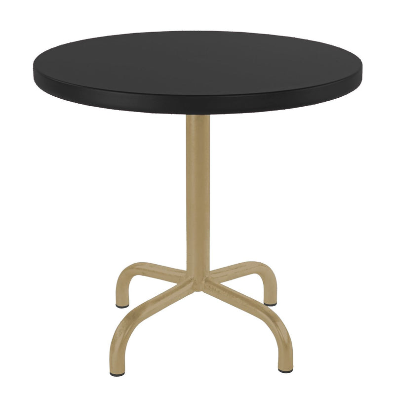Schaffner Säntis Table d'appoint rabattable ronde Ø54cm Marron Pastel 83 Noir 91 