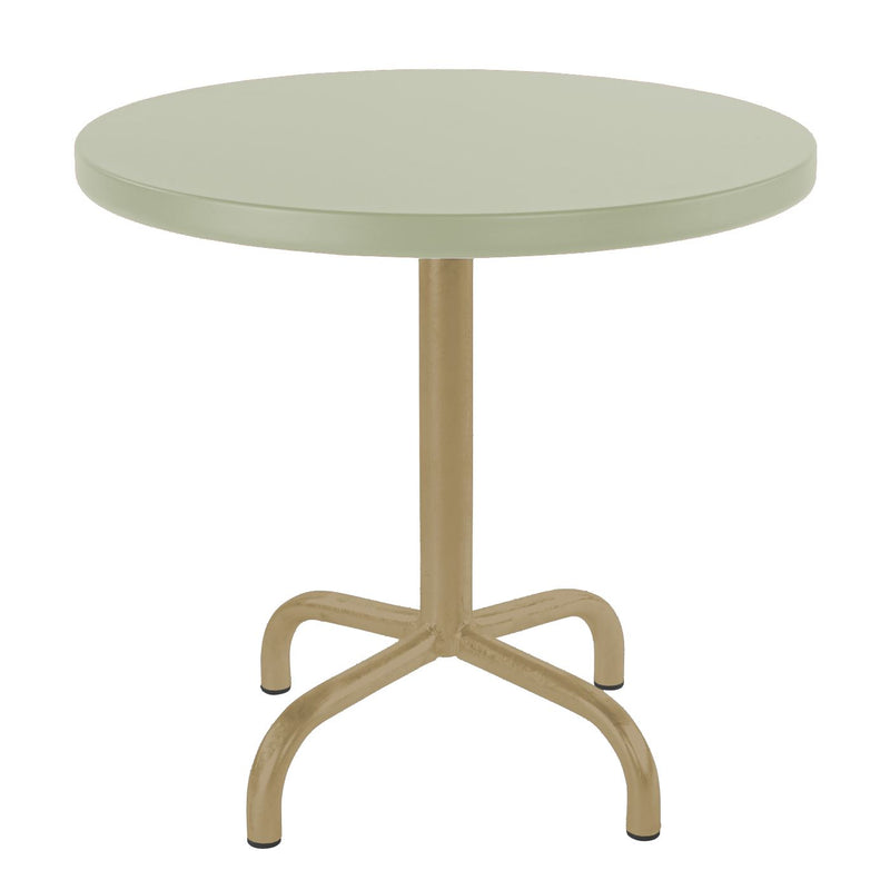 Schaffner Säntis Table d'appoint rabattable ronde Ø54cm Marron Pastel 83 Vert Pastel 64 