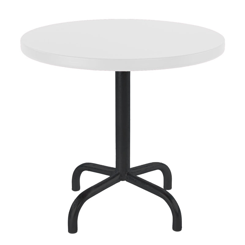Schaffner Säntis Table d'appoint rabattable ronde Ø54cm Noir 91 Blanc 90 