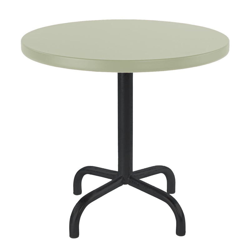 Schaffner Säntis Table d'appoint rabattable ronde Ø54cm Noir 91 Vert Pastel 64 