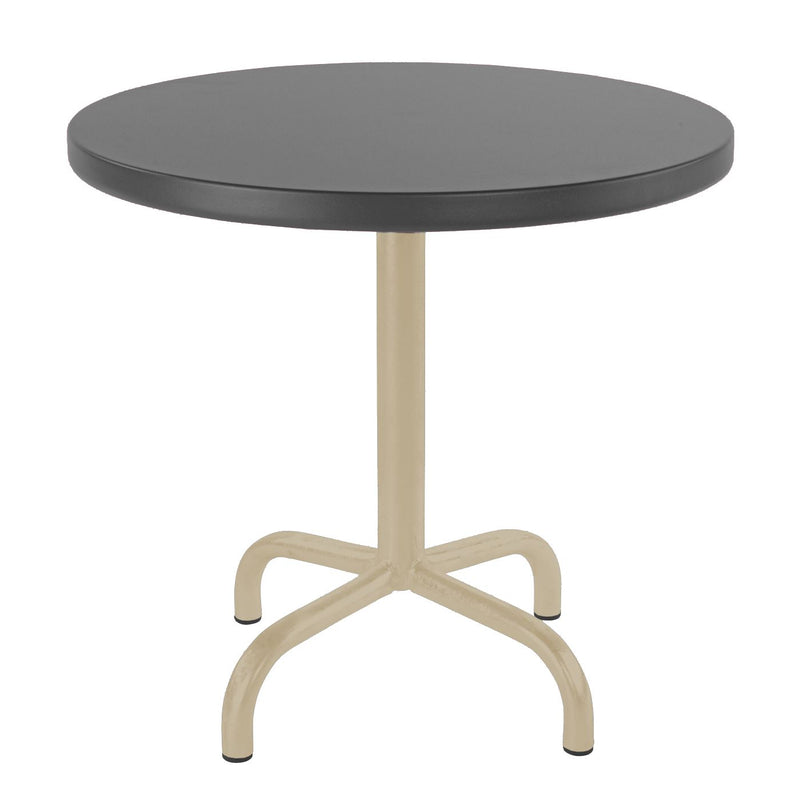 Schaffner Säntis Table d'appoint rabattable ronde Ø54cm Sable Pastel 15 Graphite 73 