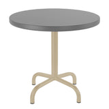 Schaffner Säntis Table d'appoint rabattable ronde Ø54cm Sable Pastel 15 Gris Argent 78 