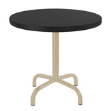 Schaffner Säntis Table d'appoint rabattable ronde Ø54cm Sable Pastel 15 Noir 91 
