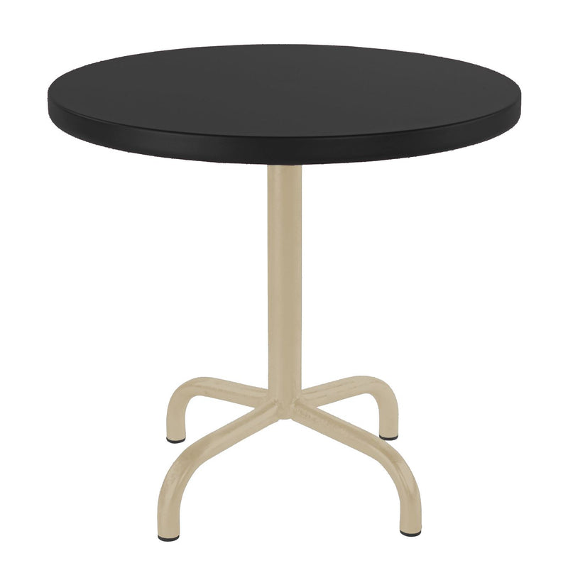 Schaffner Säntis Table d'appoint rabattable ronde Ø54cm Sable Pastel 15 Noir 91 