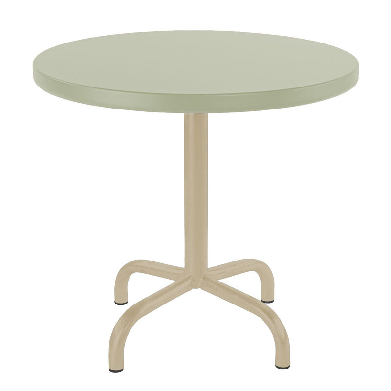 Schaffner Säntis Table d'appoint rabattable ronde Ø54cm Sable Pastel 15 Vert Pastel 64 