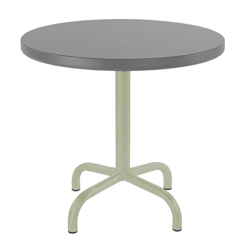 Schaffner Säntis Table d'appoint rabattable ronde Ø54cm Vert Pastel 64 Gris Argent 78 