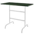 Schaffner Säntis Table haute rabattable 130x70cm Blanc 90 Vert Sapin 66 
