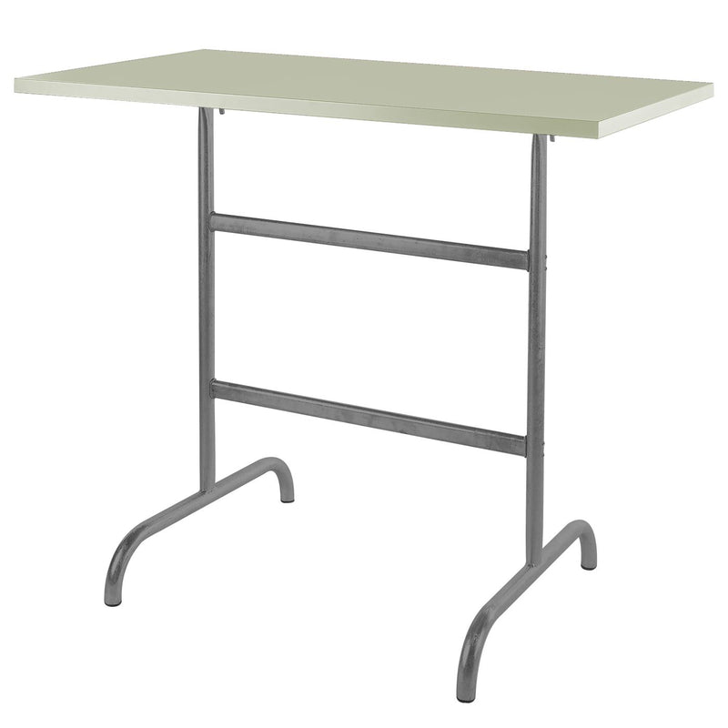 Schaffner Säntis Table haute rabattable 130x70cm Graphite 73 Vert Pastel 64 